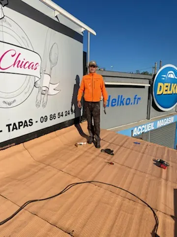 Chantier de couverture dans les Bouches-du-Rhône