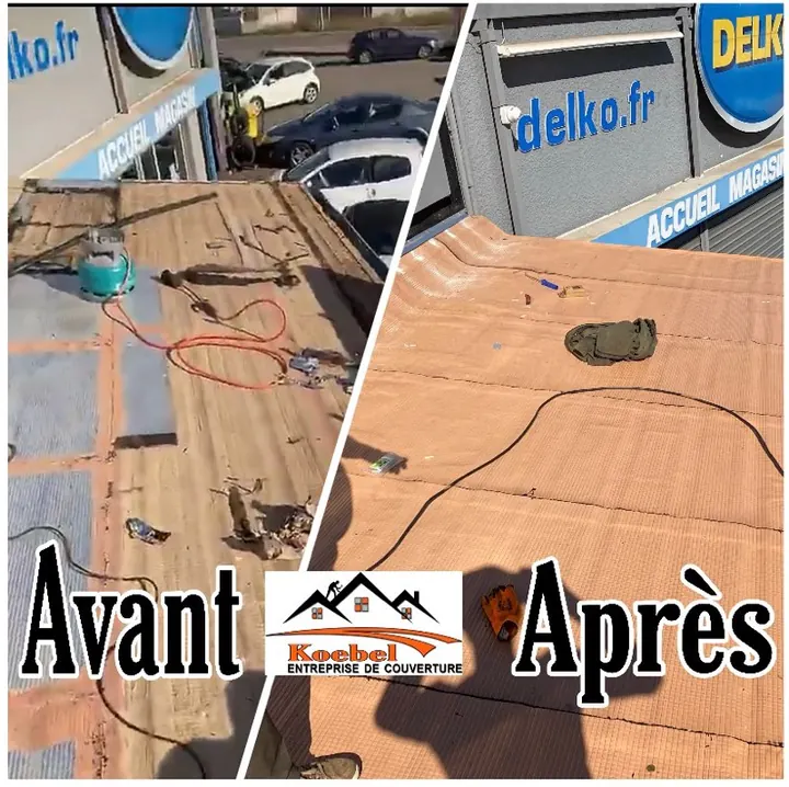 Chantier de couverture dans les Bouches-du-Rhône