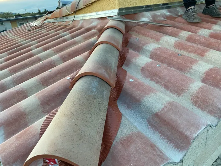 Chantier de couverture dans les Bouches-du-Rhône